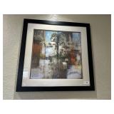 Wall art in bathroom hallway - 34" x 34"