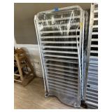 Aluminum bakers rack with 18 trays and vinyl cover