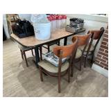 Rectangular dining table with 6 chairs 30"x 60" x