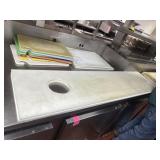 Two rectangular cutting boards 62" x 15"
