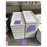 24x$ - 7"x14" porcelain rectangular plates