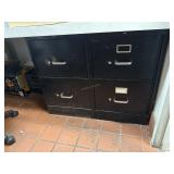 Two double drawer file cabinets