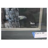 Stephen Koury signed print of Red pileated