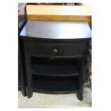 3pc espresso black bedroom set - nightstands &