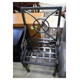 Cast metal Lion arm chair 19" x 24" x 42"