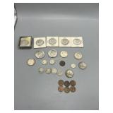 Assort Coin US and Foreign Grouping: 1904 & 1907 U