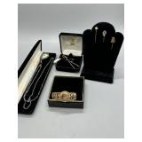 Vintage Art Deco, "G" Initial bracelet, 14kt Stick