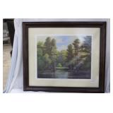 Hillsborough River Impression framed print 5/100