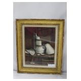 Still life of pot in pieces original 17" x 20"