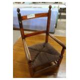Childs woven seat slab arm chair 11" x 13" x 20"