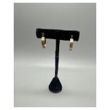 Pair 8kt European Earrings - 2.4 gtw
