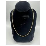18kt Rope Chain 23.5" - 13.4 gtw