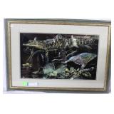 Gregg Murray Florida alligator & night Heron