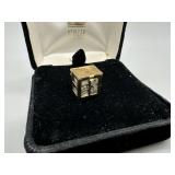 14kt locket pendant with a $1 silver certificate i