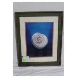 Artist signed shell "Misao Adachi" acrylic print