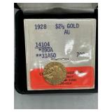 1928 $2.50 Gold Indian Head Coin