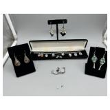 Mexican Silver Grouping 44.7 gtw incl (5) Earrings