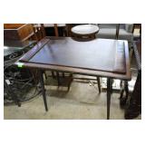 Pine cottage side table with spindle legs - 24" x