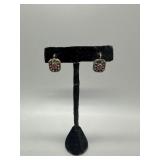 18kt Rosecut Diamond and Ruby Vintage Earrings - 4