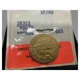 1912 $5 Gold Indian Head Coin
