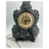 Mantel Clock with chip to stone