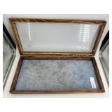 Wooden Display Case w/Glass in Lid - 20" x 9"