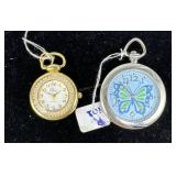 Butterfly Pocket Watch & Eastern Time Chaz Pocket
