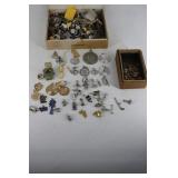 Jewelers letters (10kt), box w/ assorted sterling
