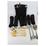 Gold ware 5 pc. Place setting for 8, Japan