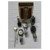Wrist watches, 6 various makers, 1 Bulova
