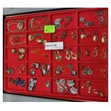 Costume Jewelry incl enamel earrings & necklaces,