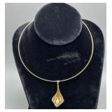 14kt necklace (5.78 gtw) w/ 10kt pearl pendant (1.