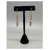 14kt dangling hearts earrings - 5.62 gtw