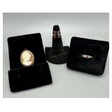 10kt yellow gold jewelry - 10.73 gtw - incl Diamon