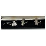 Three Sterling Watering pail broaches - 15.0 gtw