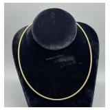 14kt yellow gold Herringbone 18' necklace - 6.12 g