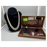 Mikinoto Pearls Jewelry grouping incl two-strand n