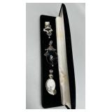 Three Sterling pendants - 41.8 gtw - incl oval mar