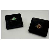 Two 10kt size 4 rings - 5.0 gtw