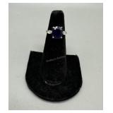 Seaman Schepps Sapphire Platinum ring size 5