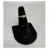 Platinum Diamond ring size 5 - 3.79 gtw - two