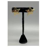 14kt yellow gold star earrings - 4.52 gtw