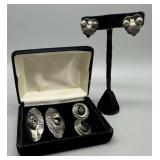 Three 800 Mexican Silver Earrings - 34.6 gtw