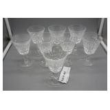 Eight Waterford Cherry glasses