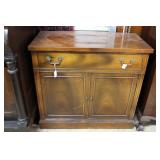 Mahogany sideboard single drawer - 35" x 32" x 17"