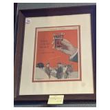 Coca-Cola 1920s framed ad - 23" x 19"