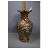 Chinese Satsuma vase - 15" H