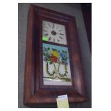 Seth Thomas Burl mahogany case wall clock with HP