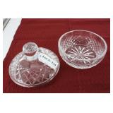 Waterford 6" lidded powder jar