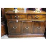 Mahogany sideboard double drawer and under storage
